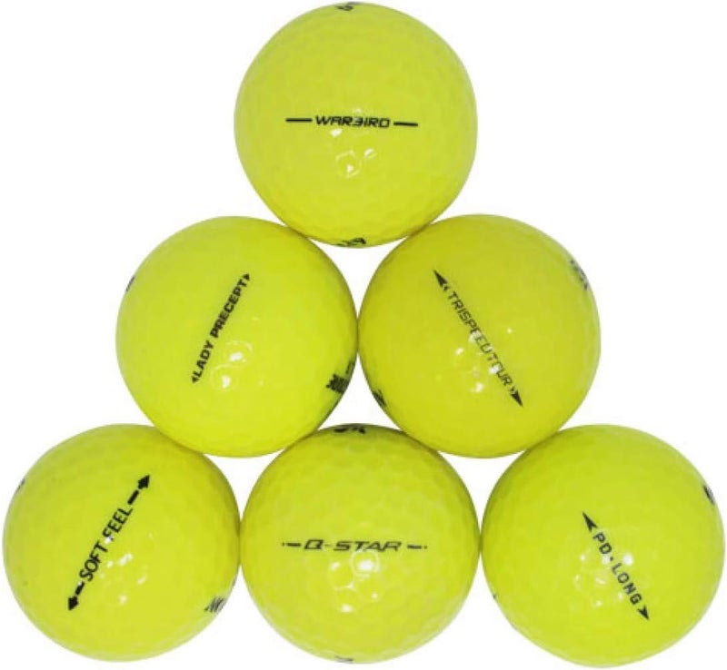 Yellow Dog كرات جولف صفراء من علامة تجارية مميزة 50 حبة (50BKT-PLYL-3-COM) ، مقاس واحد - Image 3